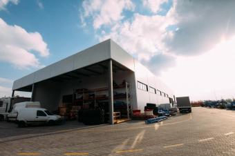 Будівництво сервісного центру з продажу техніки CLAAS ТОВ Крона Калинівка 46